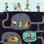 tunnels, Secrets, Legends, octopus, treasure, and people