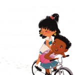 Bikes, cute kids, Latina child, tweens, and summer