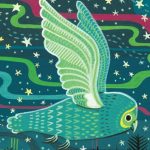 Northern Lights, aurora borealis, #owl, and flying