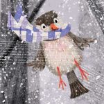 bird ,   snow, and #mouse