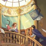Fantasy, Comic fantasy, student, after school, BOARDING SCHOOL, and library