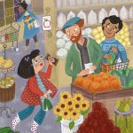 kid and parents and Cooking and Food