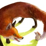 animals, fox, and Hedgehog