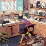 little witch and baking