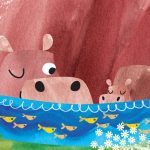 Mother's Day, hippos, summer, and baby and mother