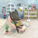 bad wolf, Animal homes, whimsical, cleverness, and Silly characters