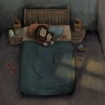 A Mother's Love, mother and daughter, At Night, Poverty, Family relationships, mother's love, and Mother and Daughters