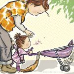 toddler, toddler book, motherhood, stroller,   walking, little girl, and Mom