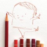 pencils, colored pencil, little boy, color, colour, and sketch