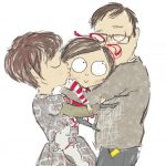   families, hug, hugging, and little girl