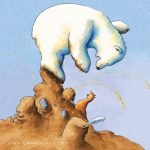Polar Bear, chicken, bear, polar bear cub, mudpie, and friendship