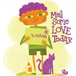 mail, hand lettered,   love, Animals: cats, and Craft