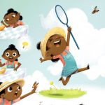 monarch, butterfly, and running