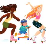 roller skates and people