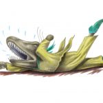 t-rex and dinosaur