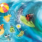 Bugs, ladybug, garden, and Surfing