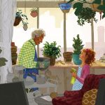   flowers, friendship,   garden, city, grandparent, a party, and birthday