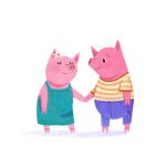 Cute Pigs and   love