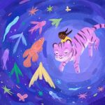 Magic, Imagination, Tiger, and little girl