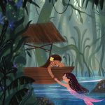 mermaid and river